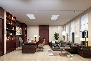 滨江区仪器科技企业办公室装修设计_案例效果图