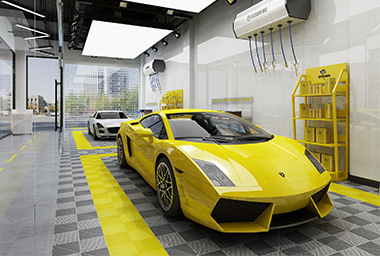 滨江区汽车美容中心装修设计_案例效果图