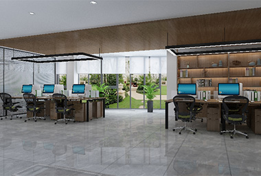 滨江区社区办事处办公室装修设计_案例效果图