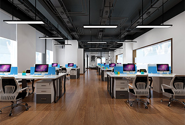 滨江区办公大厦装修设计_案例效果图