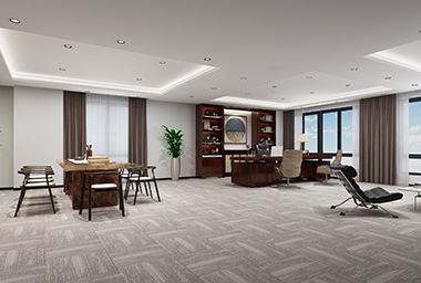 滨江区档案管理公司办公室装修设计_案例效果图