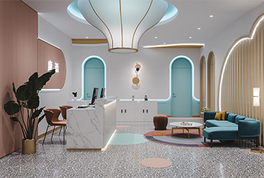 滨江区少儿英语培训机构装修设计_案例效果图